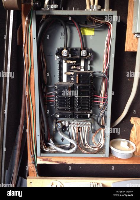 electrical panel box basement|electrical breaker box interior.